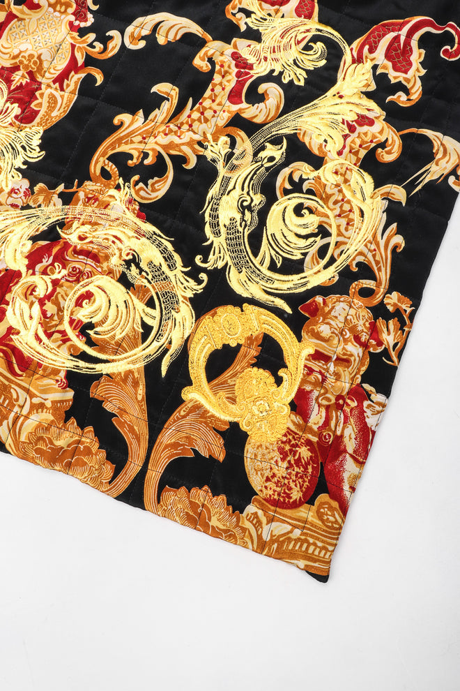 Recess Los Angeles Vintage Gianfranco Ferre Baroque Quilted Embroidered Skirt & Wrap Set