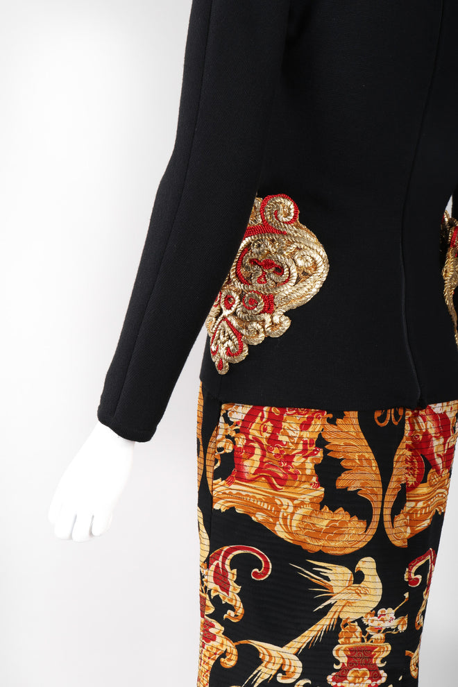 Recess Los Angeles Vintage Gianfranco Ferre Scoopneck Baroque Hip Bustle Top