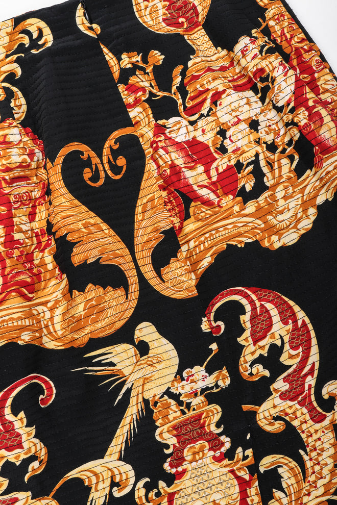 Recess Los Angeles Vintage Gianfranco Ferre Baroque Quilted Embroidered Skirt & Wrap Set