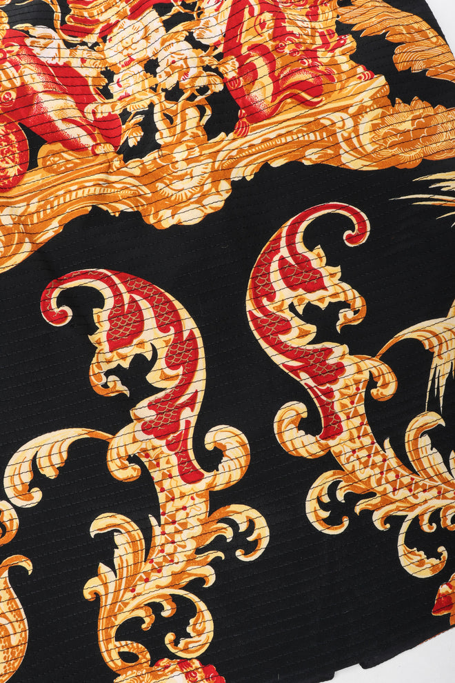 Recess Los Angeles Vintage Gianfranco Ferre Baroque Quilted Embroidered Skirt & Wrap Set