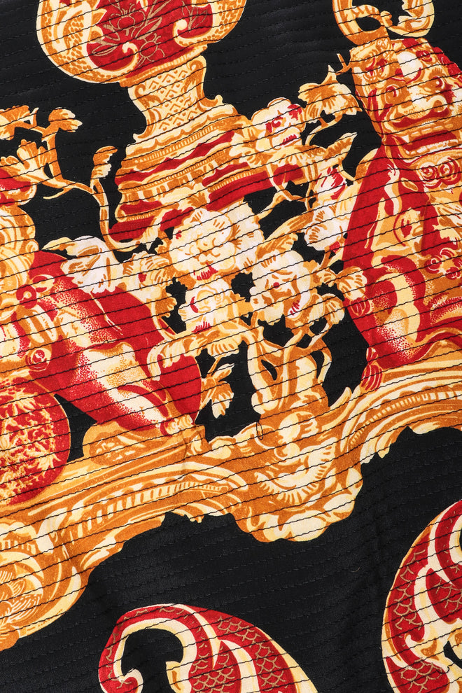 Recess Los Angeles Vintage Gianfranco Ferre Baroque Quilted Embroidered Skirt & Wrap Set