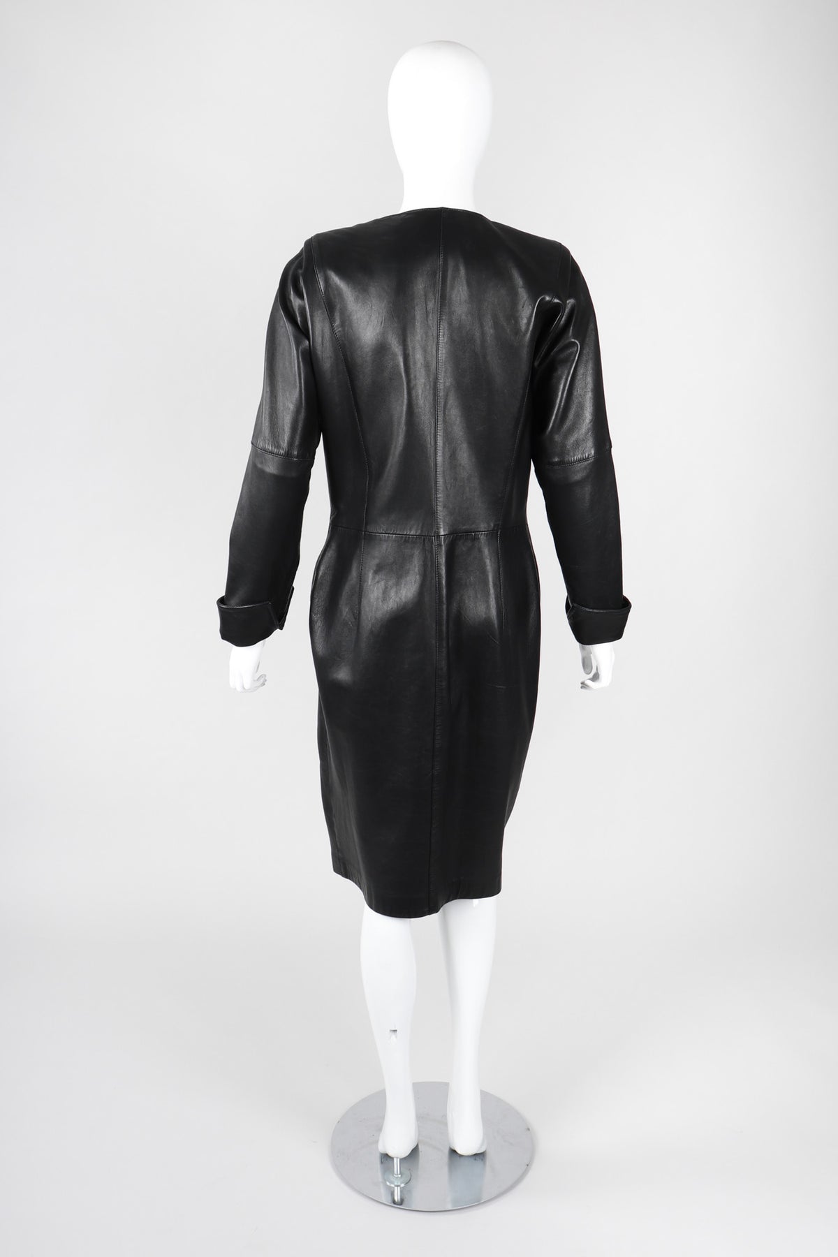 Vintage Gianfranco Ferre Leather GoT Dragon Griffin Medallion Dress – Recess