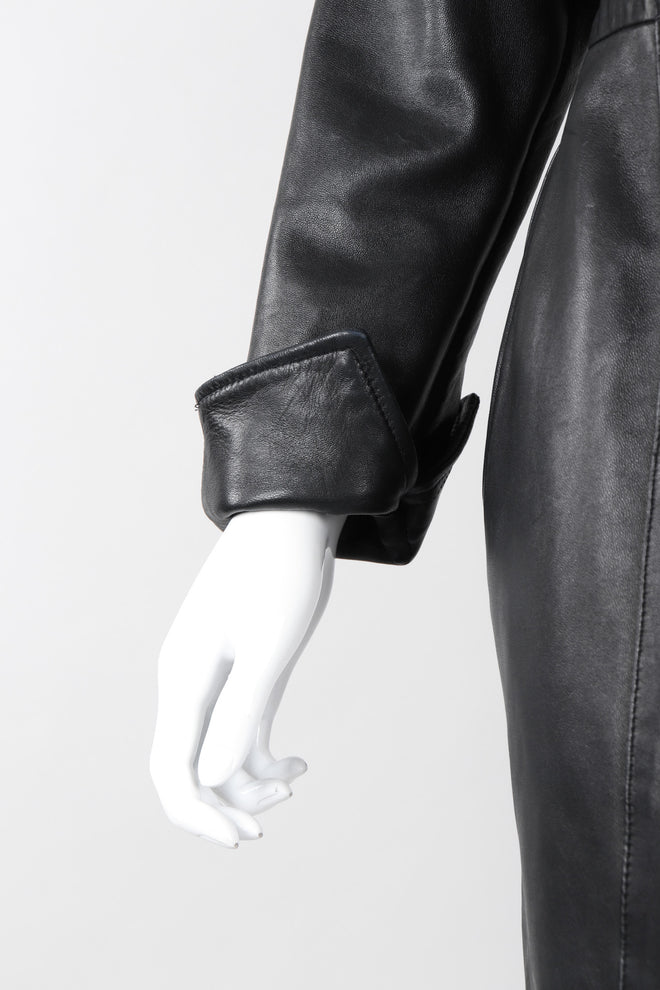 Recess Los Angeles Vintage Gianfranco Ferre Leather GoT Dragon Medallion Dress