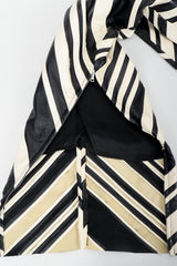 Vintage Gianfranco Ferre Leather Chevron Pant Leg Zipper opening