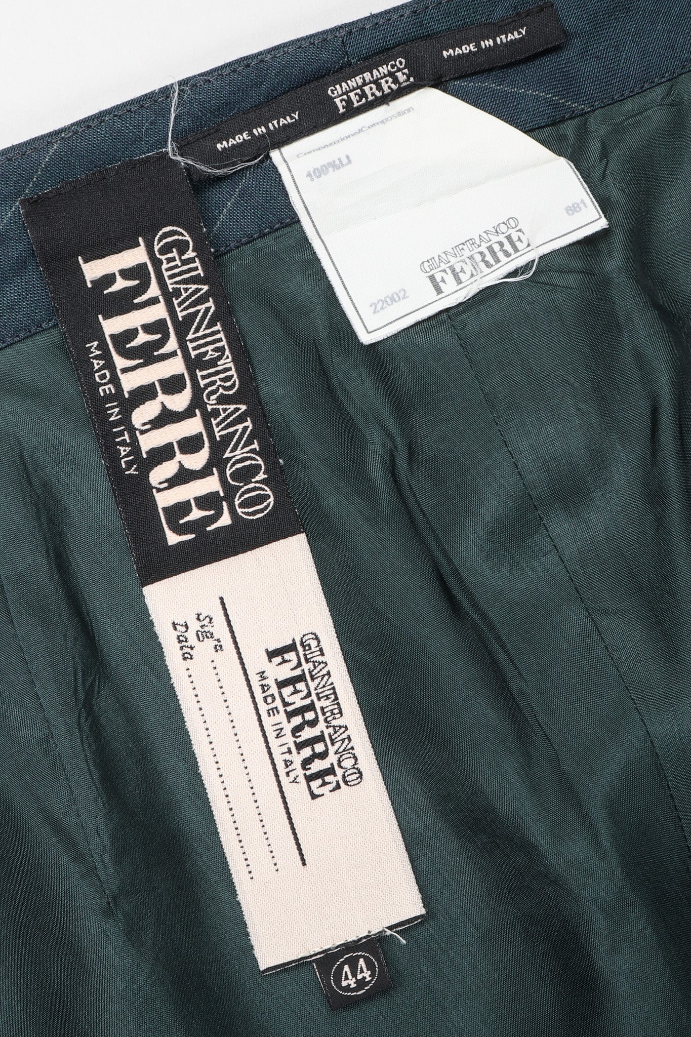 Recess Los Angeles Vintage Gianfranco Ferre Asymmetrical Wrap Trouser Skirt