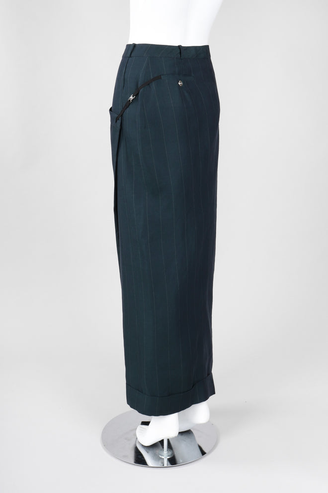 Recess Los Angeles Vintage Gianfranco Ferre Asymmetrical Wrap Trouser Skirt