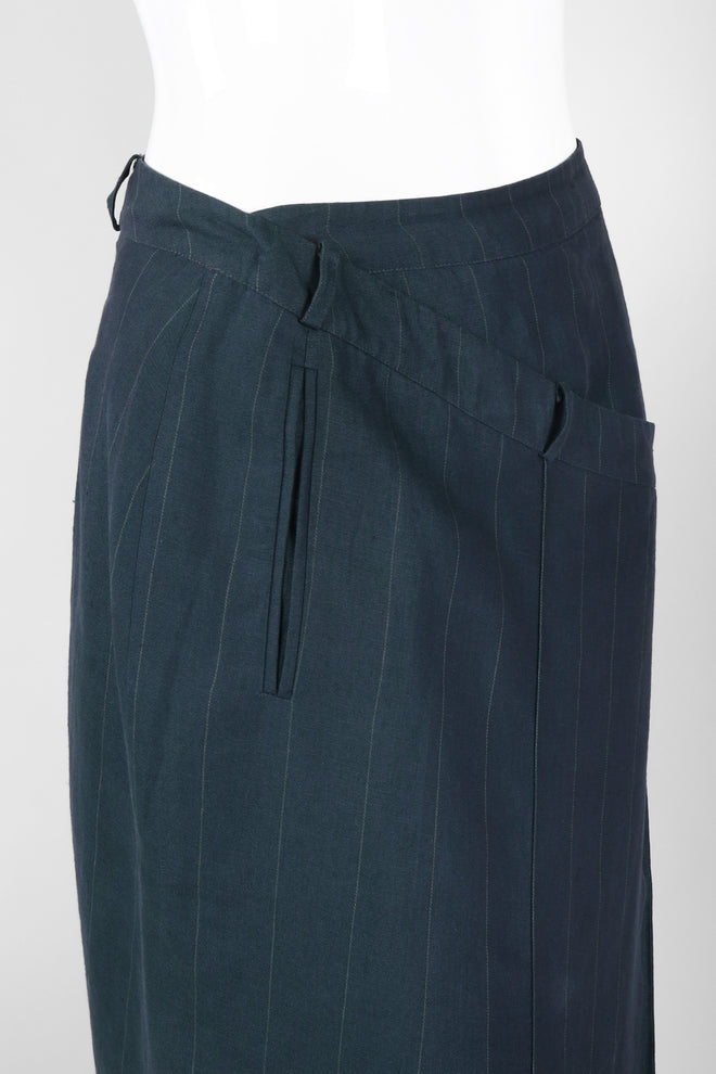 Recess Los Angeles Vintage Gianfranco Ferre Asymmetrical Wrap Trouser Skirt