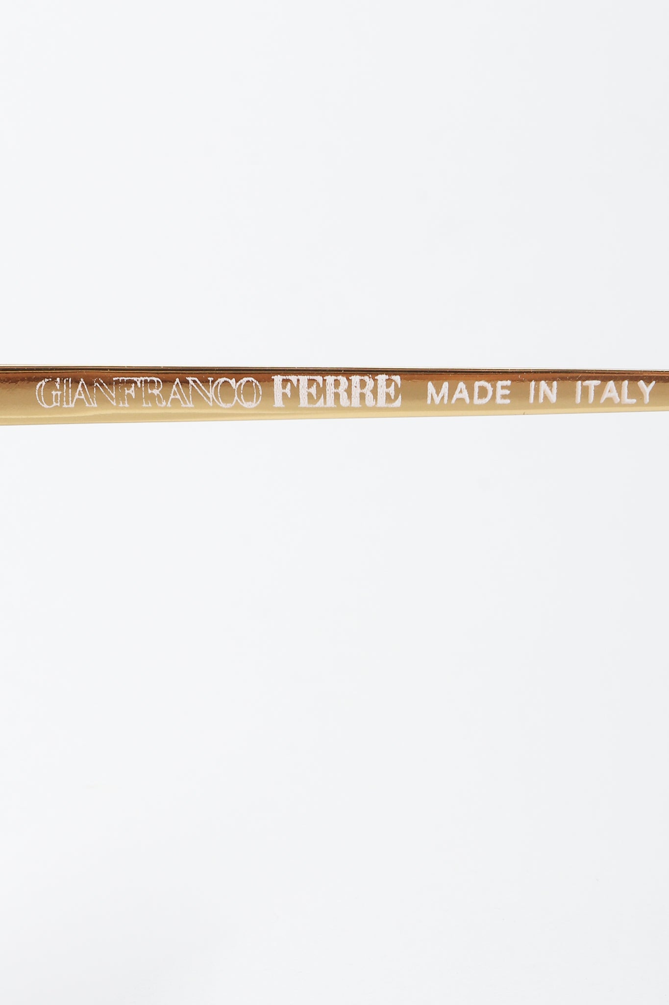 Vintage GianFranco Ferre Gold Lens Aviator Sunglasses Label at Recess LA