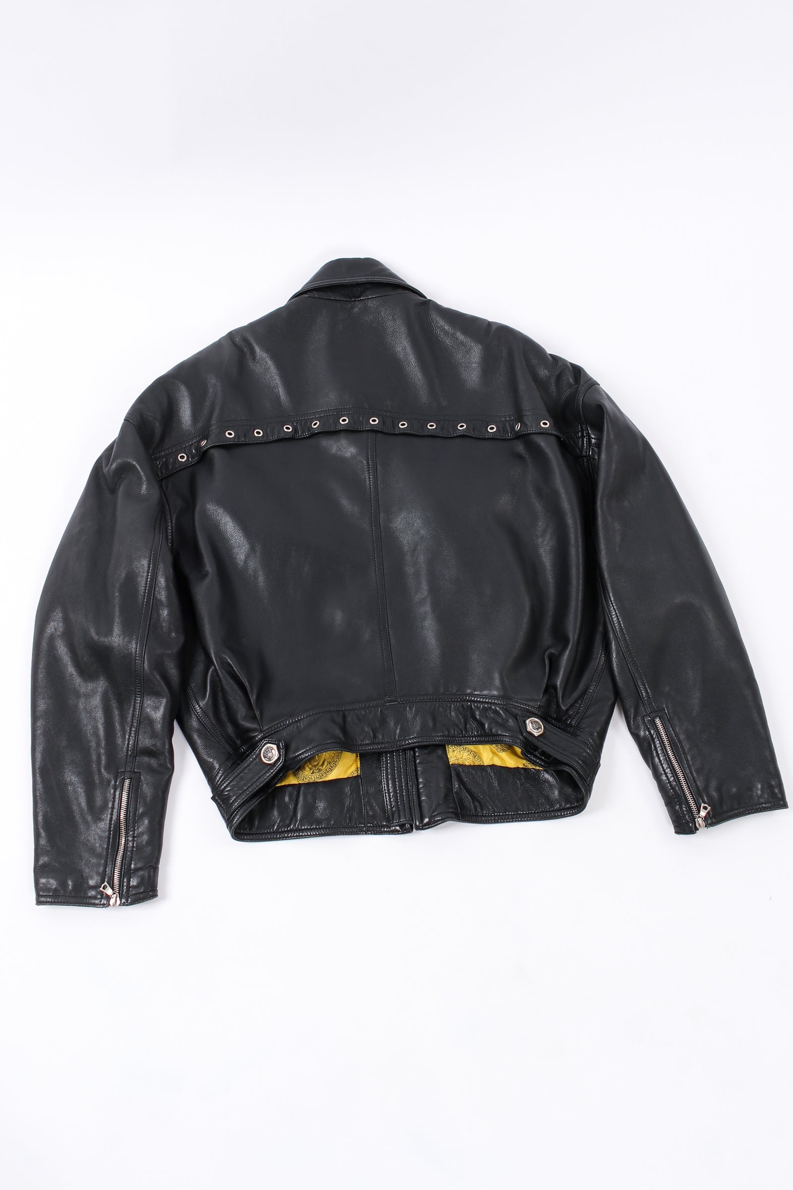 Vintage Gianni Versace Buttery Leather Bomber Jacket – Recess