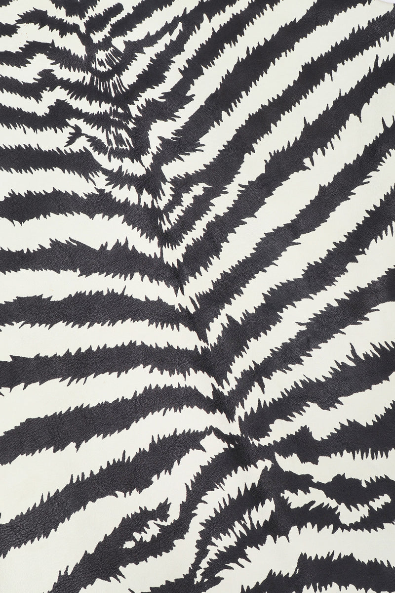 Recess Los Angeles Vintage Gino Paoli Leather Zebra Top