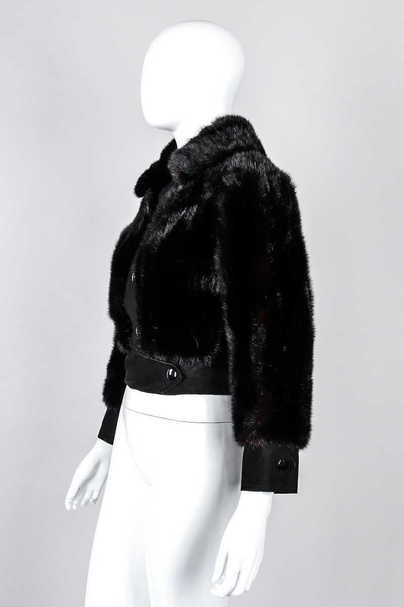 Recess Los Angeles Vintage Fred Hayman Giorgio Beverly Hills Mink Fur Short Jacket