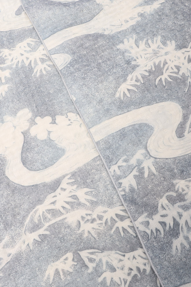 Recess Los Angeles Vintage Giorgio Armani Wool Silk River Chinoiserie Gauze Skirt