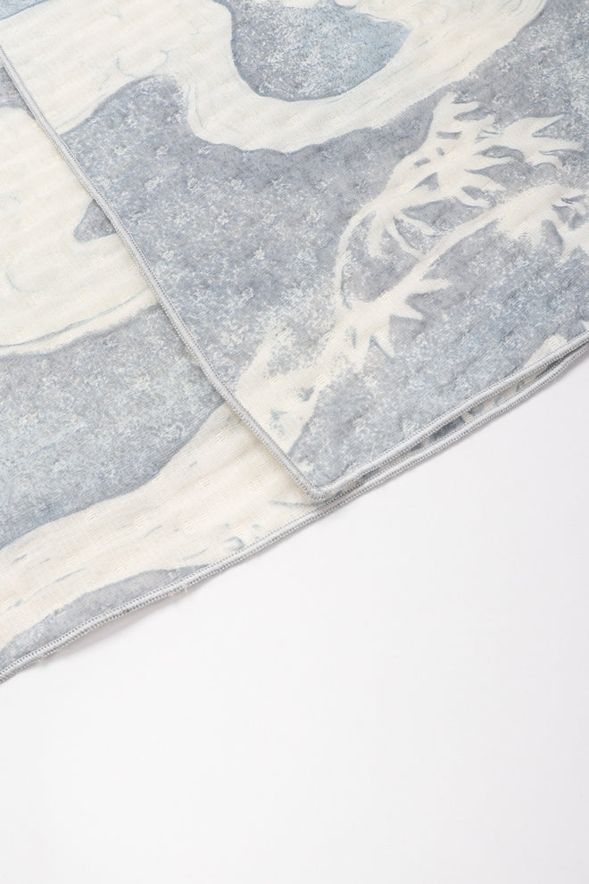 Recess Los Angeles Vintage Giorgio Armani Wool Silk River Chinoiserie Gauze Skirt