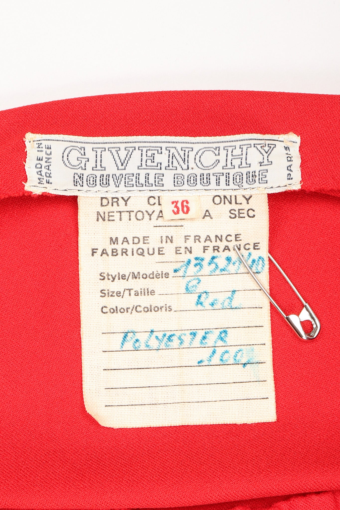 Recess Los Angeles Vintage Givenchy Empire Keyhole Dress