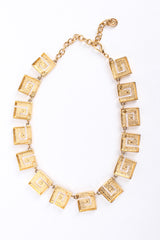 Vintage Givenchy G Logo Link Necklace back side clasped @ Recess LA