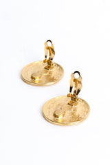 Vintage Coin Monogram Logo Earrings clip on @ Recess LA