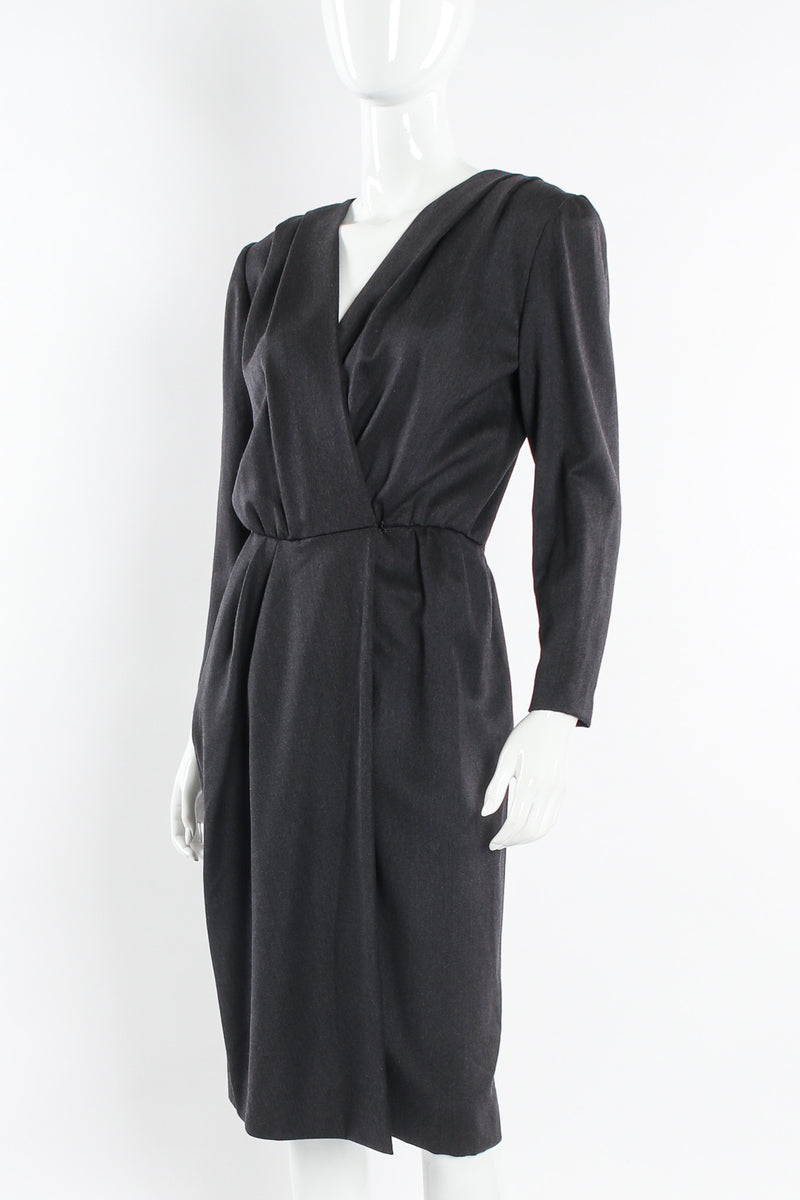 Vintage Givenchy 1980s Tailored Wool Sheath Dress mannequin angle @ Recess Los Angeles