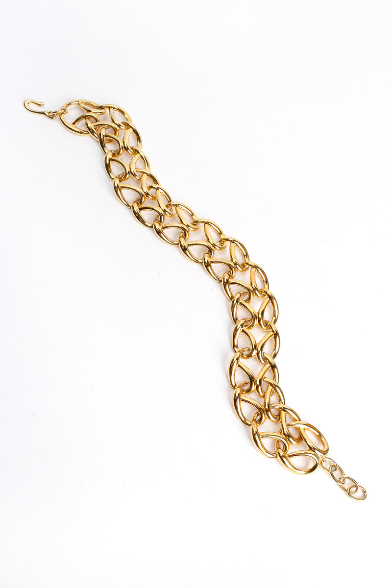 Vintage Givenchy Pretzel Link Collar Necklace creative flat @ Recess LA