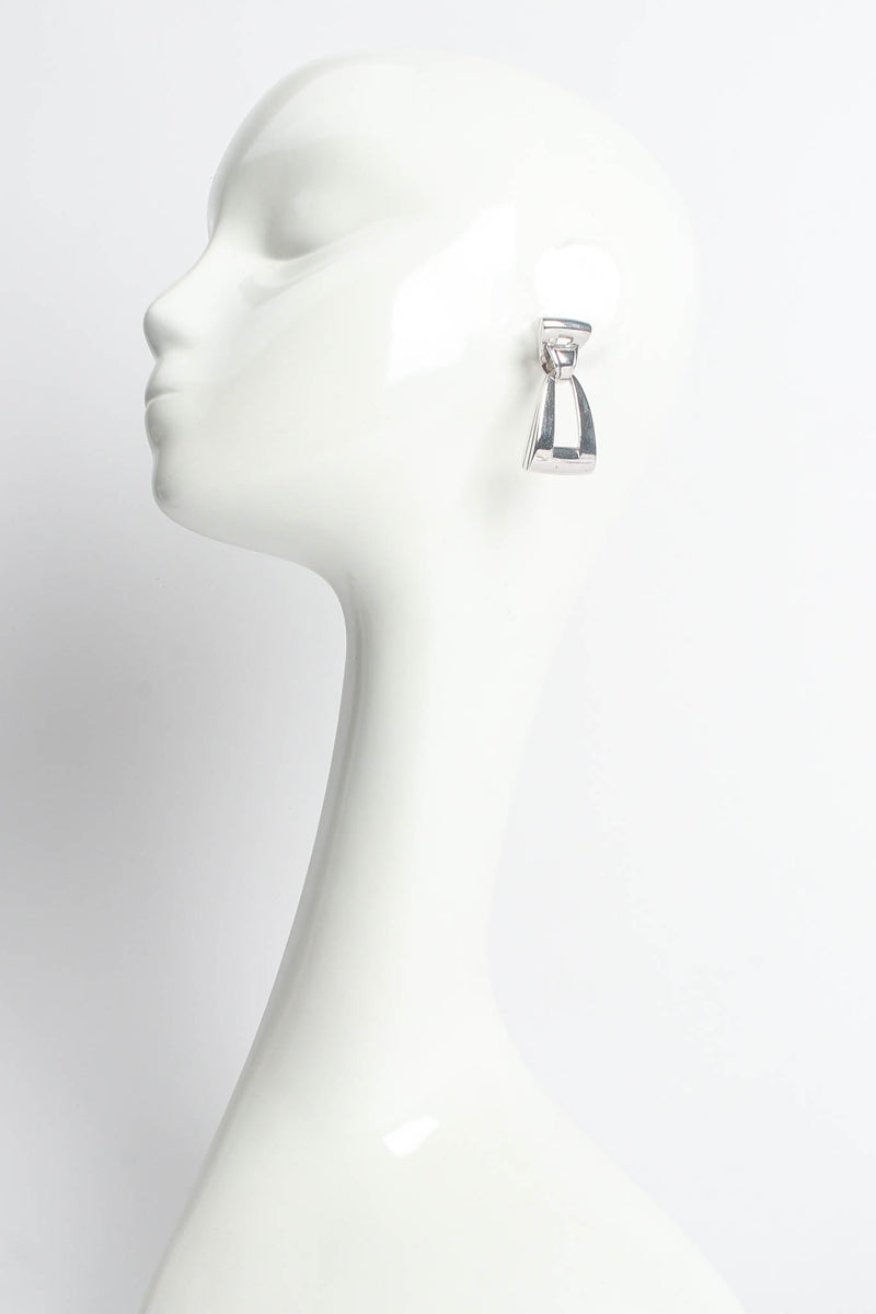 Vintage Givenchy Industrial Link Necklace & Earring Set mannequin earrings @ Recess Los Angeles