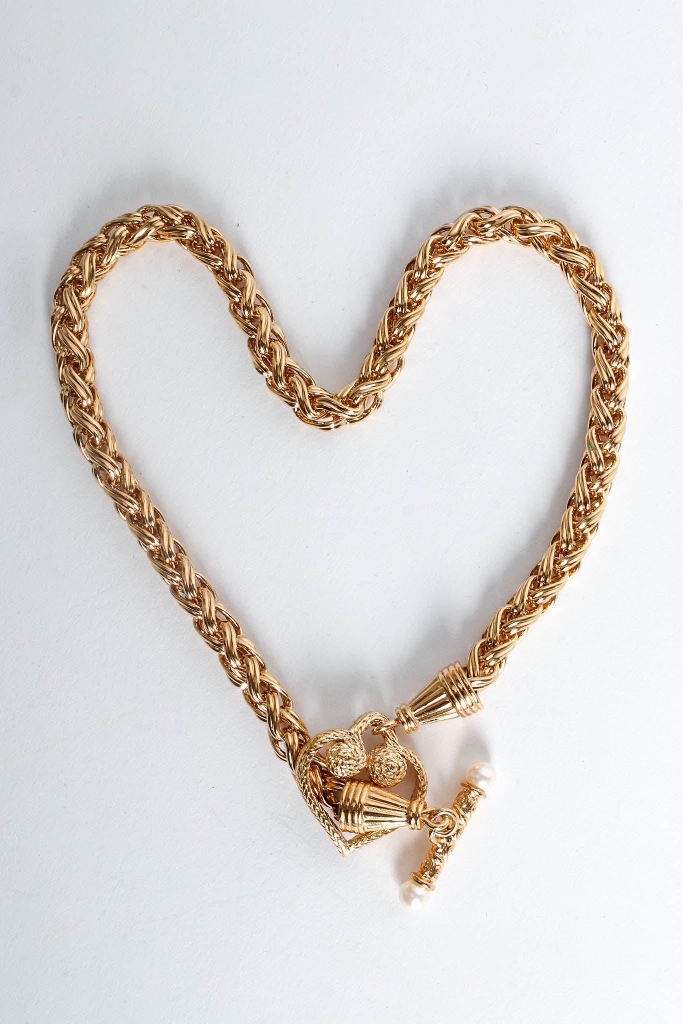 Vintage Givenchy Love Pearl Choker Necklace clasped @ Recess Los Angeles 