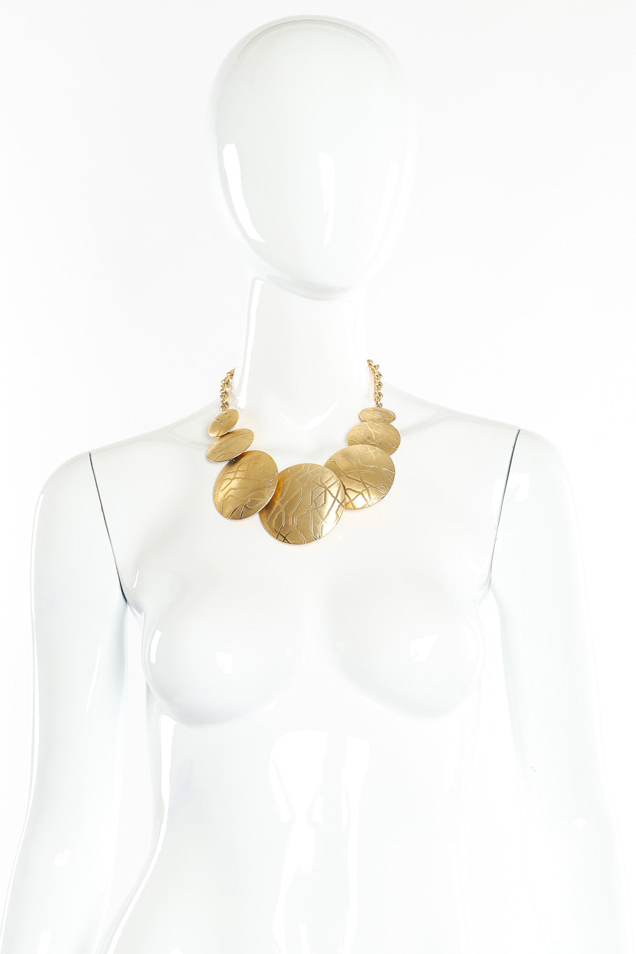 Disc necklace by Parklane on mannequin @recessla