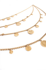 Vintage Goldette Multi-Strand Layered Coin Necklace at Recess Los Angeles