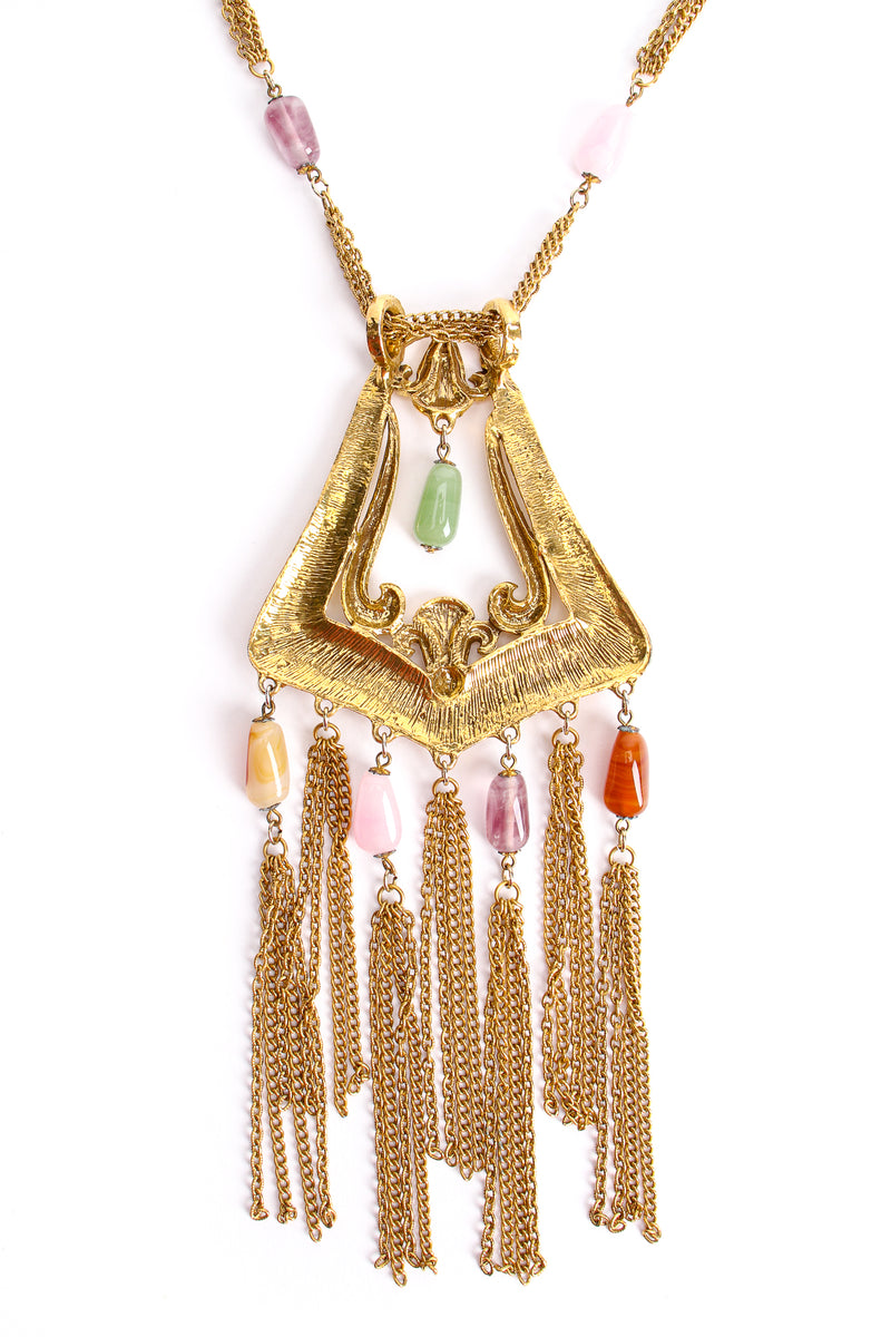 Vintage Goldette Fringe Plate Amulet Necklace at Recess Los Angeles