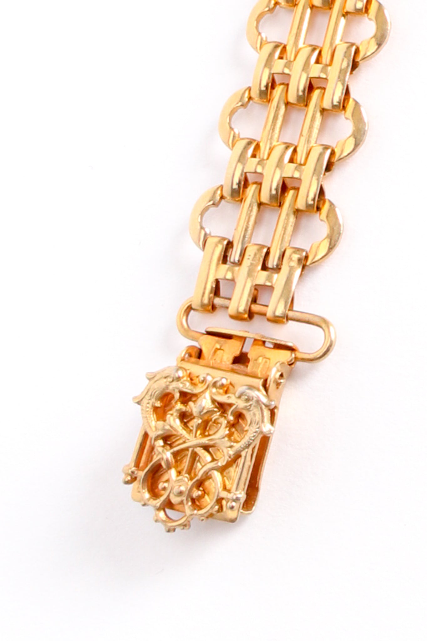 Vintage Gold Chain Harness Suspenders clip filigree at Recess Los Angeles