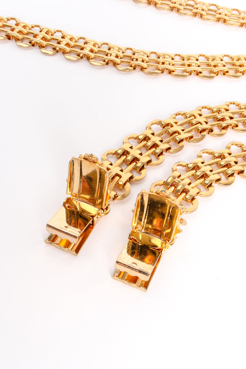 Vintage Gold Chain Harness Suspenders clips at Recess Los Angeles