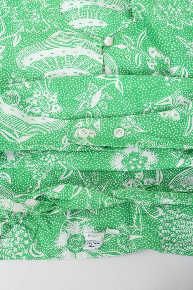 Vintage Greta Plattry for Teal Traina Butterfly Sleeve Frock Top & Skirt Set Fabric at Recess