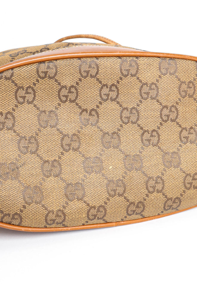 Vintage Gucci GG Monogram Bucket Bag base scratch  @ Recess LA