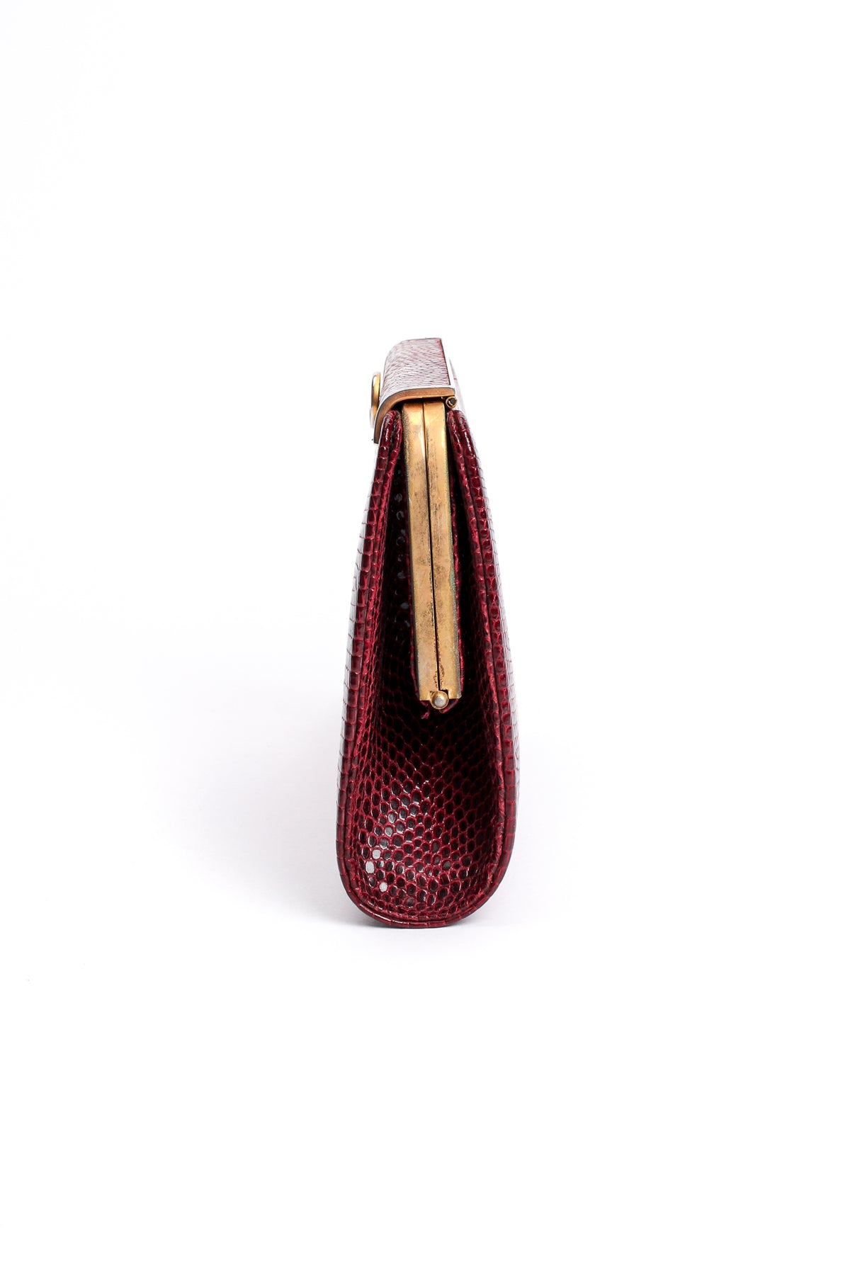 Vintage Gucci GG Lizard Frame Clutch – Recess