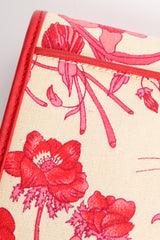 Vintage Gucci Red Flora Convertible Clutch color transfer at Recess Los Angeles