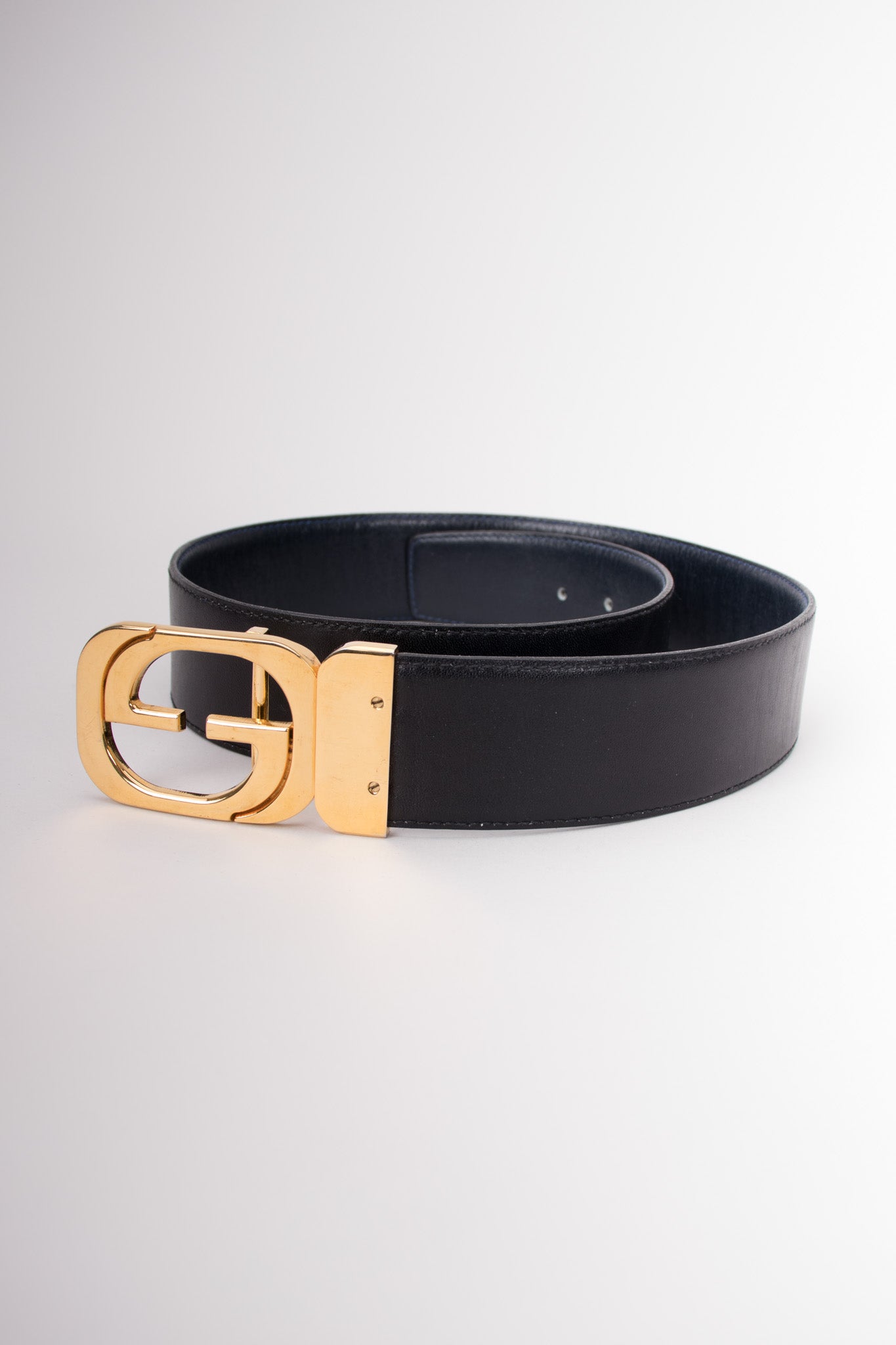 Gucci Vintage Interlocking GG Reversible Leather Belt