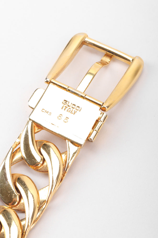 Recess Los Angeles Vintage Gucci Gold Chain Buckle Belt
