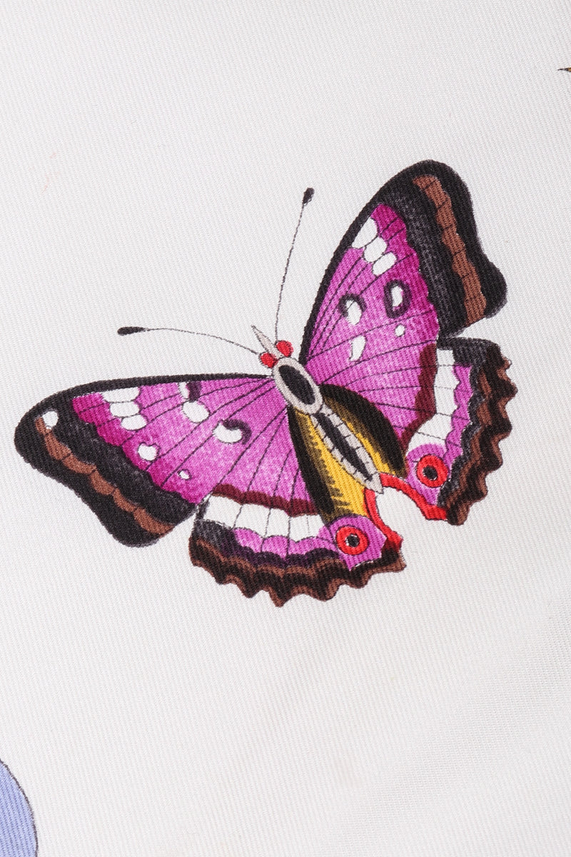 Recess Los Angeles Vintage Gucci Vittorio Accornero Floral Butterfly Scarf