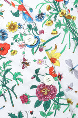 Recess Designer Consignment Vintage Gucci Cotton Flora Print Blazer Jacket Los Angeles Resale Recycled