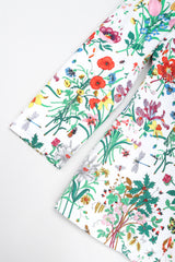 Recess Designer Consignment Vintage Gucci Cotton Flora Print Blazer Jacket Los Angeles Resale Recycled