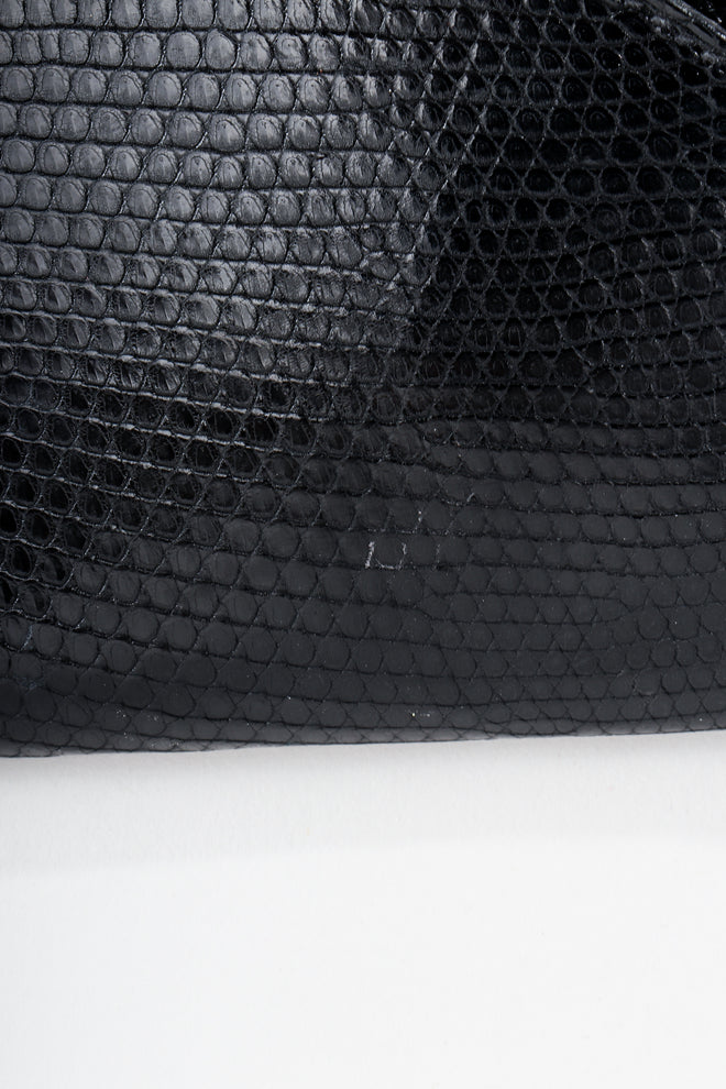 Vintage Gucci Lizard Leather Envelope Clutch Marking at Recess Los Angeles