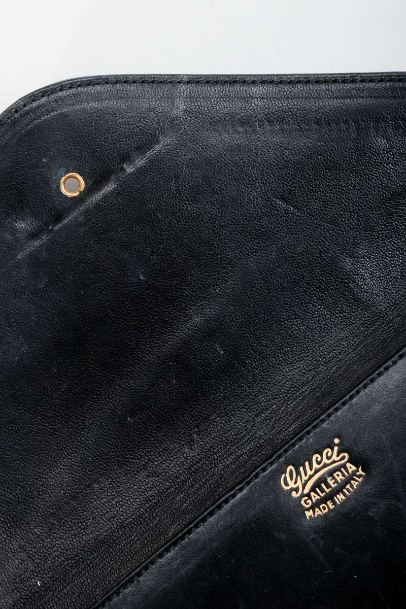 Gucci Vintage Leather Clutch Bag - Black