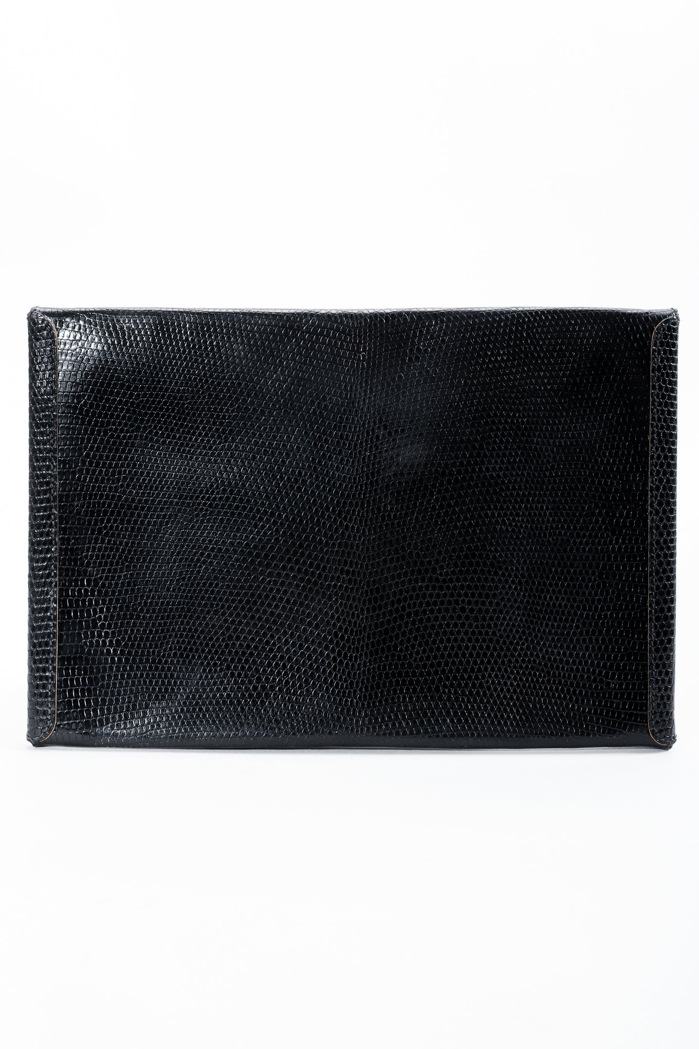 Vintage Gucci Lizard Leather Envelope Clutch Back at Recess Los Angeles