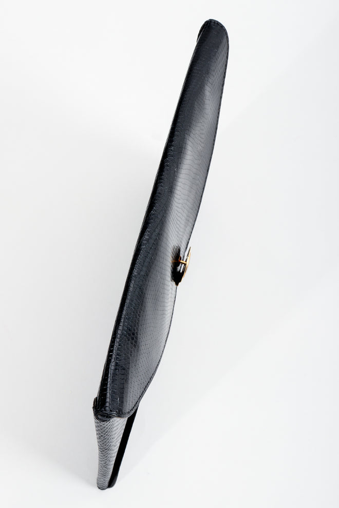 Vintage Gucci Lizard Leather Envelope Clutch Top at Recess Los Angeles