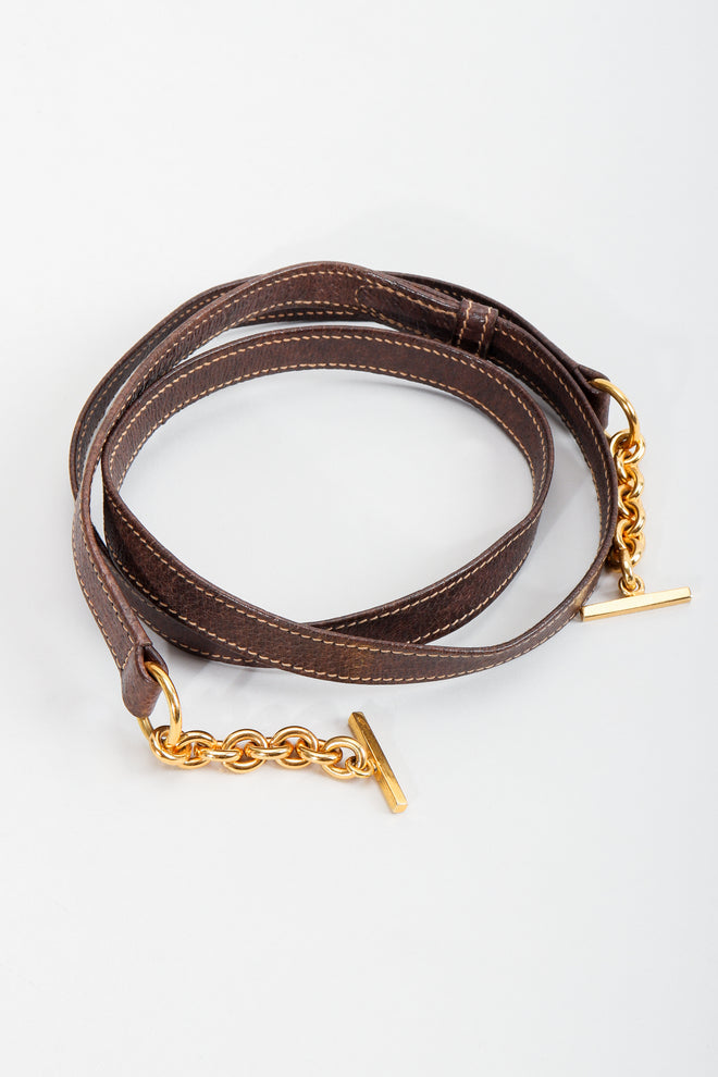 Vintage Gucci Grain Leather Shoulder Bag Detachable Straps at Recess LA 