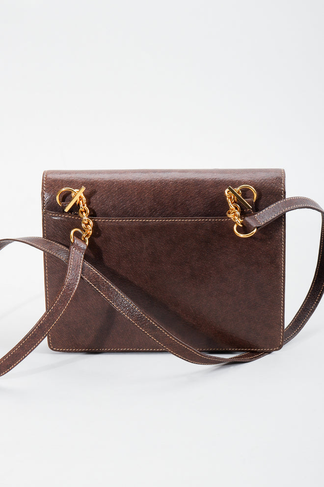 Vintage Gucci Grain Leather Shoulder Bag Back at Recess LA 