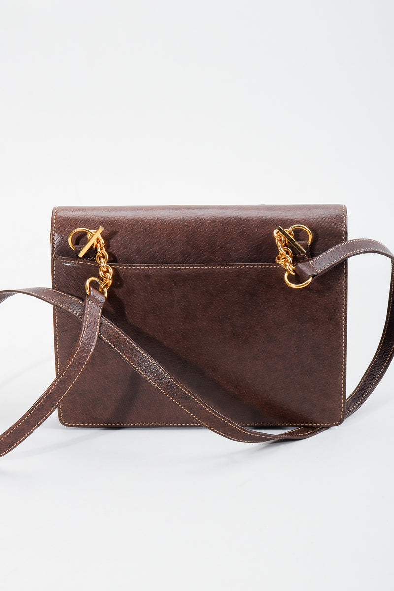 Vintage Gucci Grain Leather Shoulder Bag Back at Recess LA 