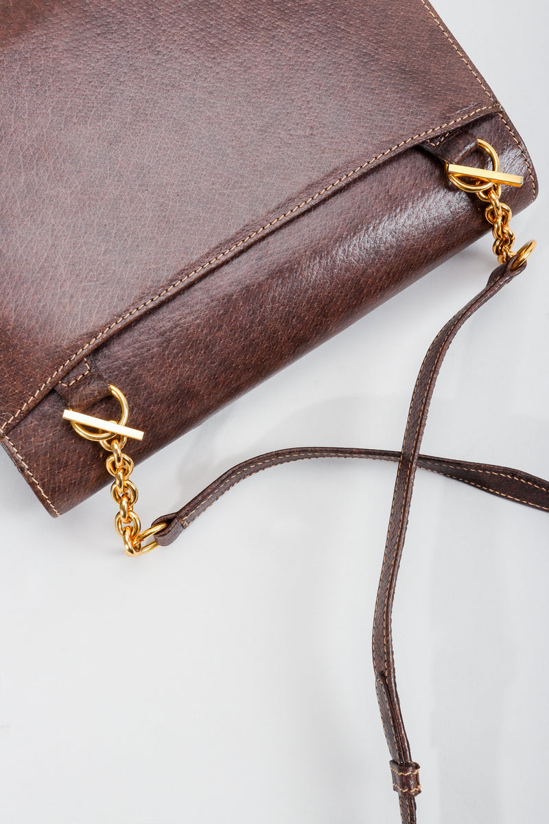Vintage Gucci Grain Leather Shoulder Bag Toggles at Recess LA 
