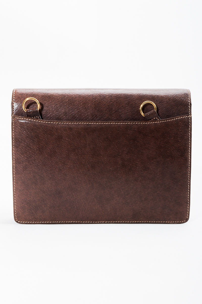 Vintage Gucci Grain Leather Shoulder Bag Back Strapless at Recess LA 