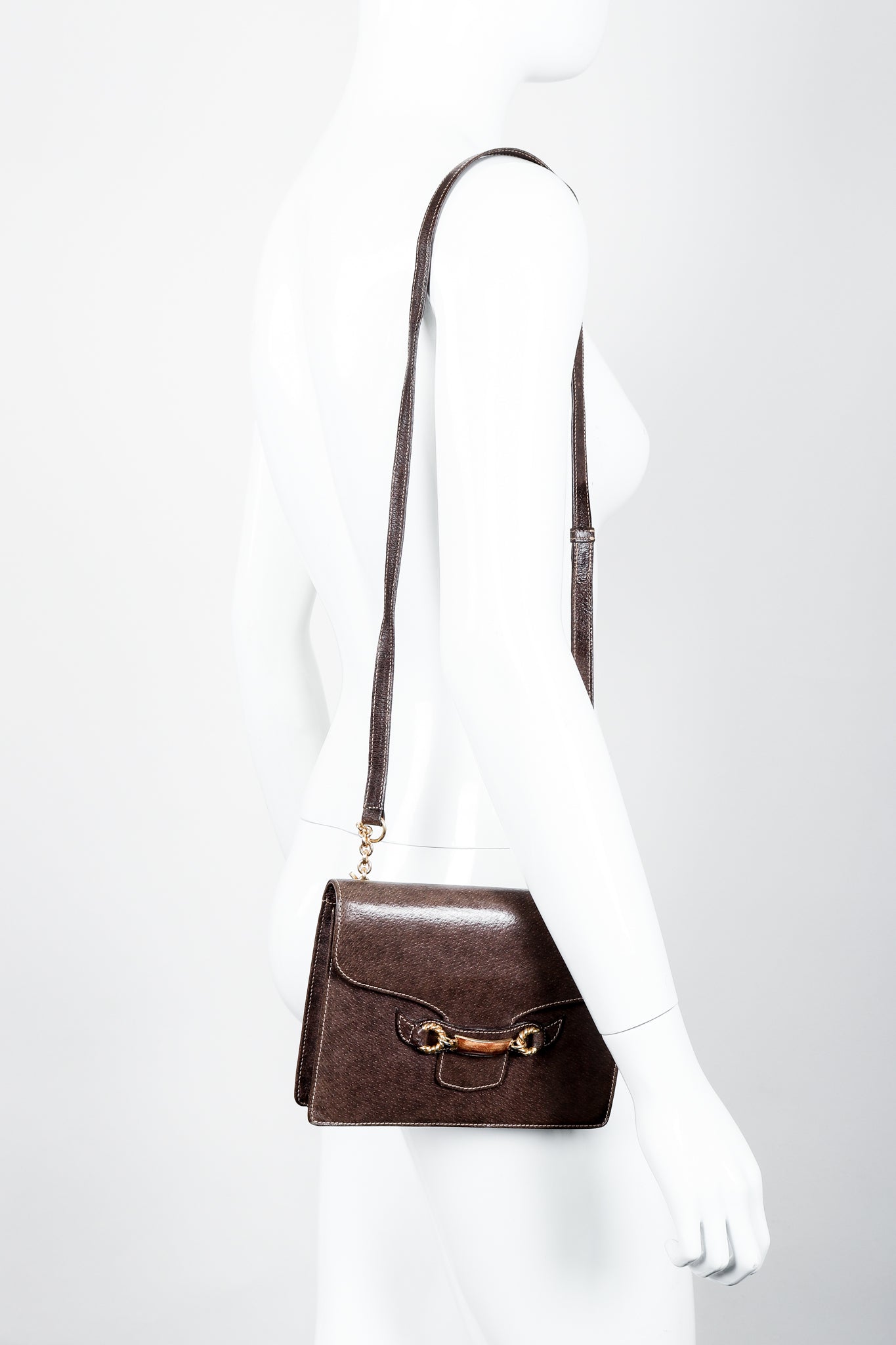 Vintage Gucci Grain Leather Shoulder Bag at Recess LA 