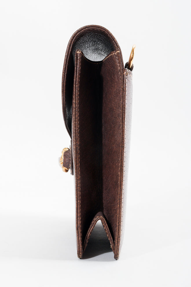 Vintage Gucci Grain Leather Shoulder Bag Side at Recess LA 