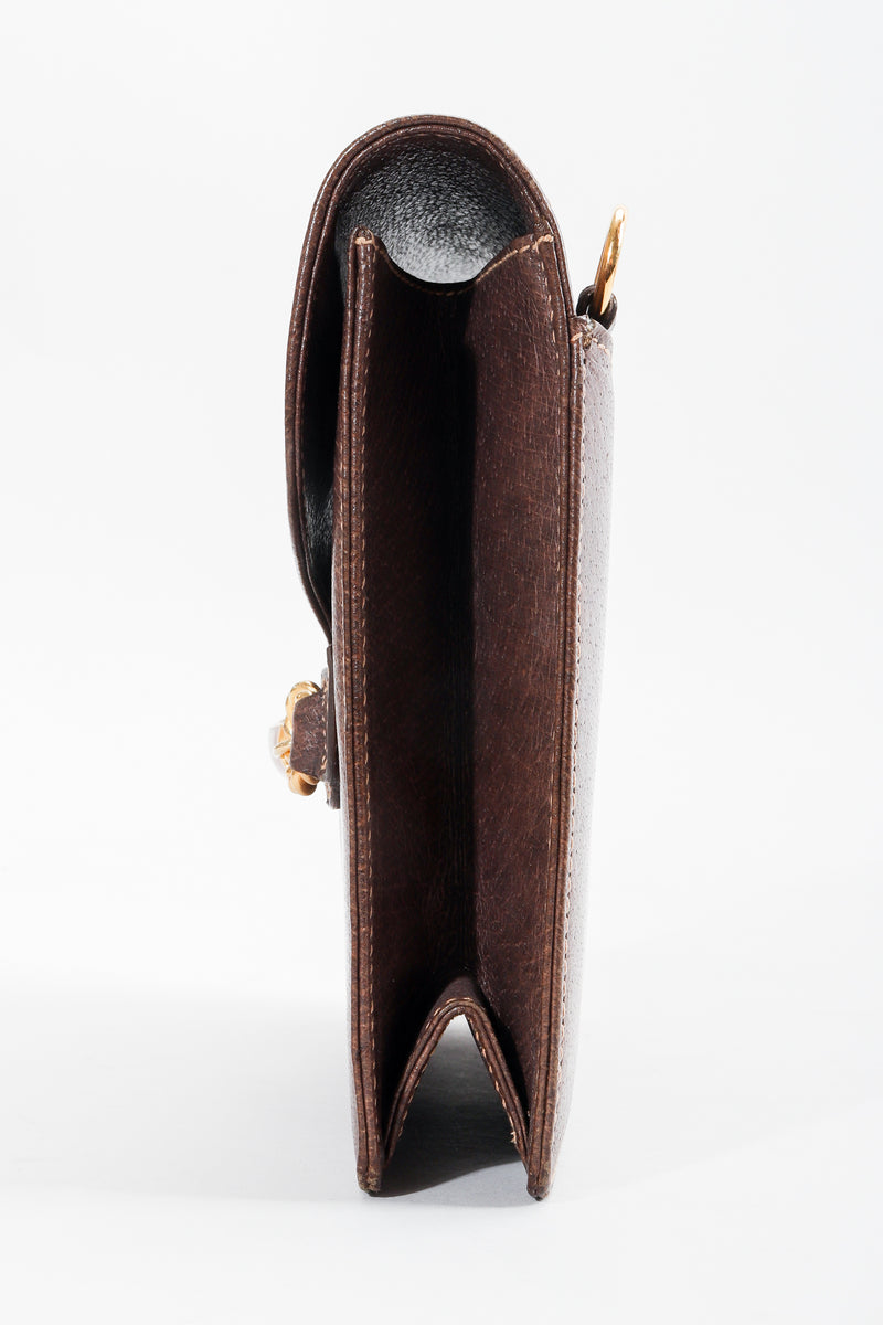 Vintage Gucci Grain Leather Shoulder Bag Side at Recess LA 